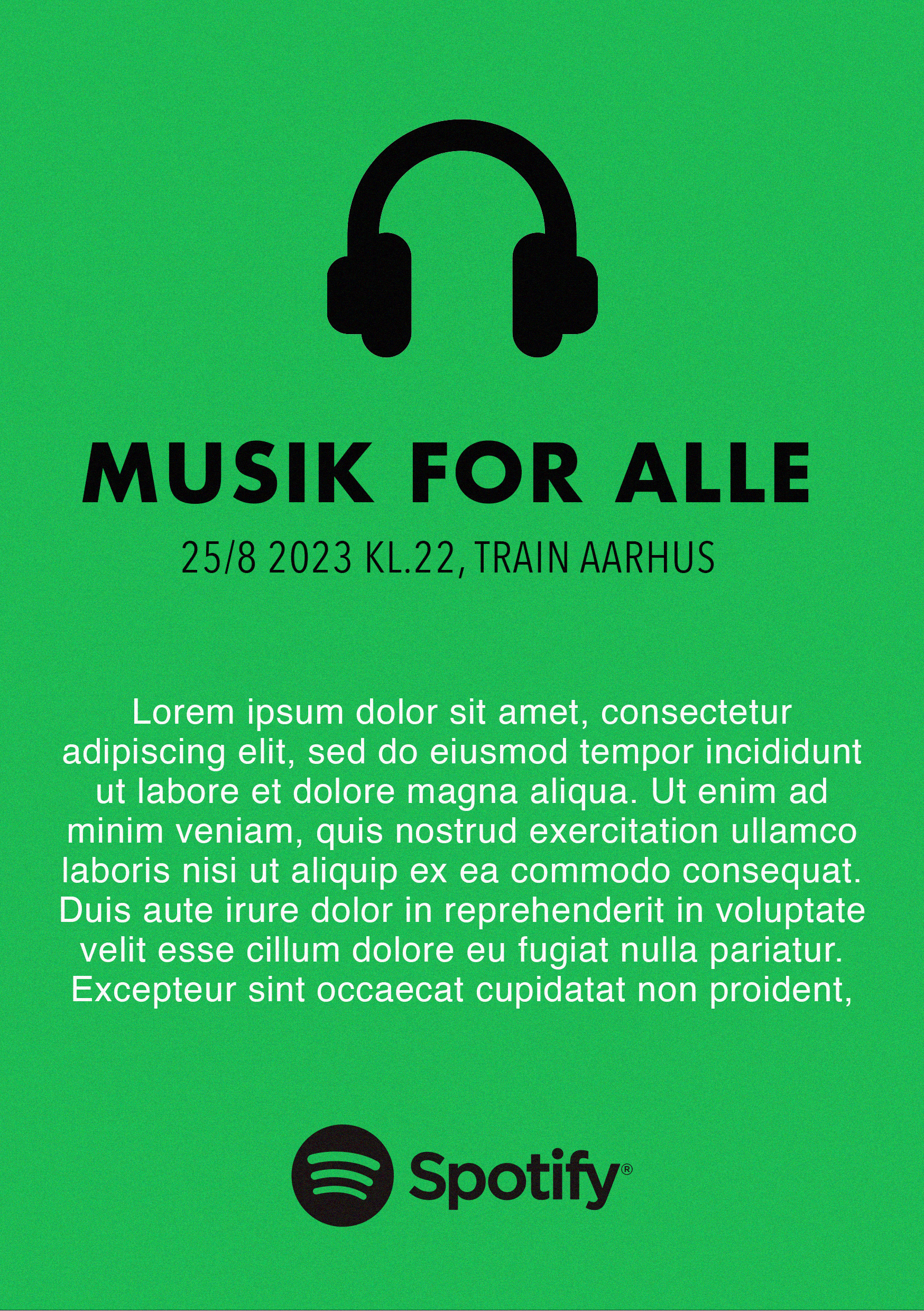 spotify flyer